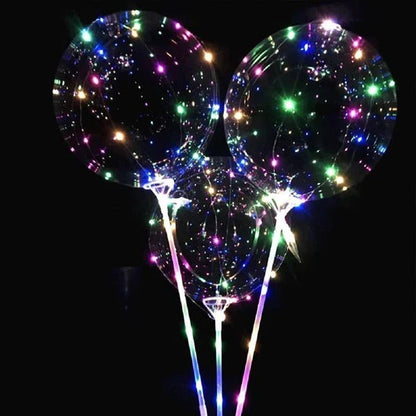 Belro LED Balloon reusable light illuminated with colorful LED lights, designed for electronic lighting and decorative use.
