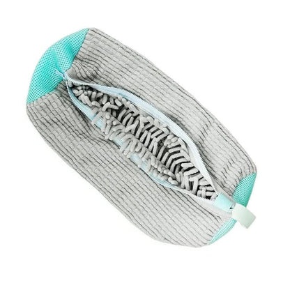 Belro reusable shoe laundry cleaning bag with zipper, designed for washing sneakers and tennis shoes in washing machines.