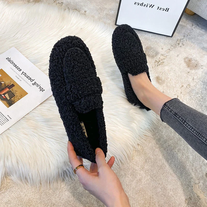 Belro plush slipper shoes with cozy, soft fabric and slip-on design, perfect for comfortable indoor footwear.
