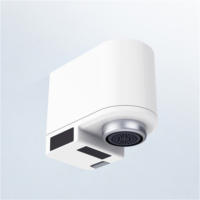 Belro Smart Faucet with infrared motion sensor, outdoor home and garden fixture, showing the sensor and sleek faucet design.