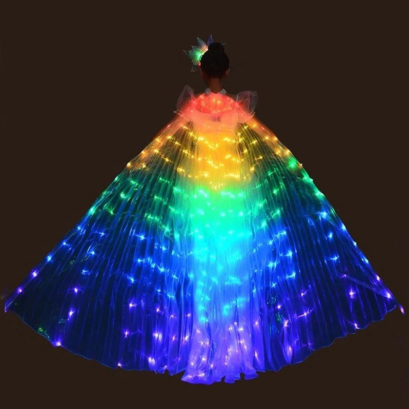 Belro LED fluorescent butterfly wings lighting device with vibrant, wing-shaped LED lights for decorative electronic lighting.