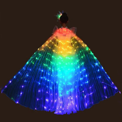 Belro LED fluorescent butterfly wings lighting device with vibrant, wing-shaped LED lights for decorative electronic lighting.