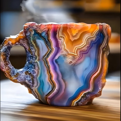 Belro mineral crystal coffee mug with a sleek design, perfect for kitchen and dining use.