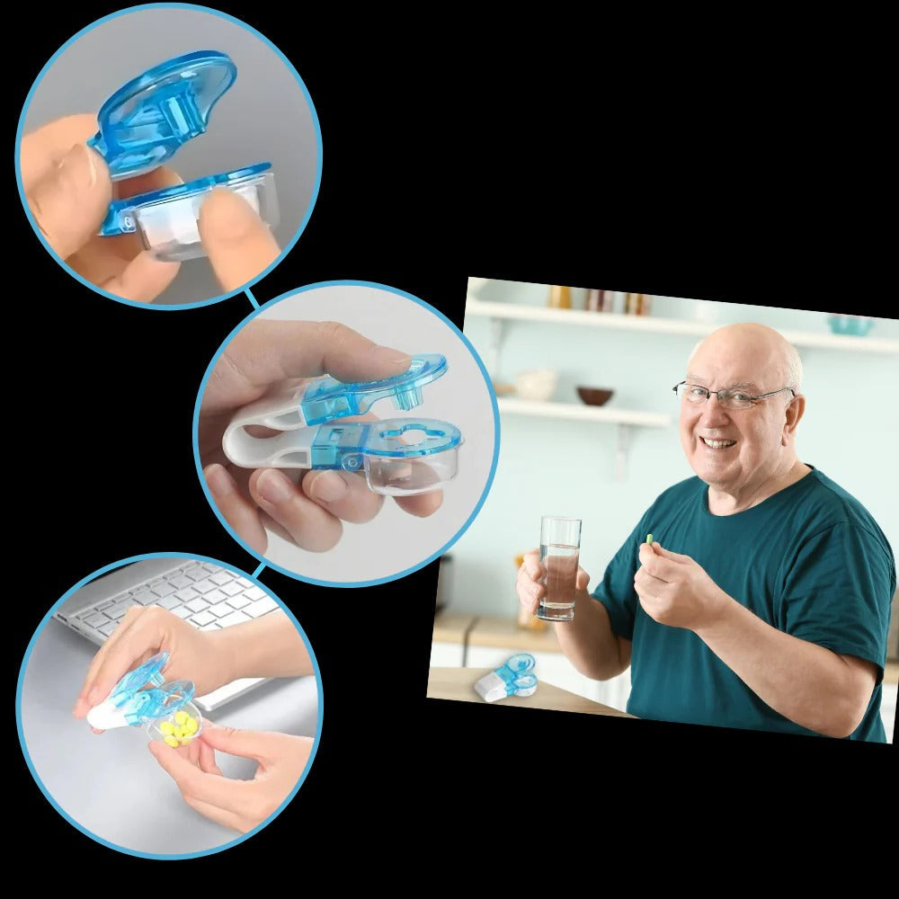 Belro portable pill taker in sleek design, perfect for organizing and carrying medications on the go.