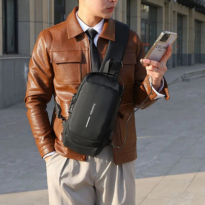 Belro anti-theft crossbody backpack with secure zippers and sleek design, perfect for daily use and travel.