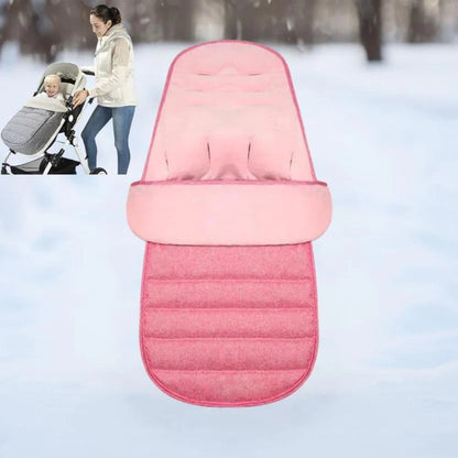 Belro universal baby stroller footmuff in black, designed for outdoor use, with soft fabric and zipper closure for warmth and comfort.