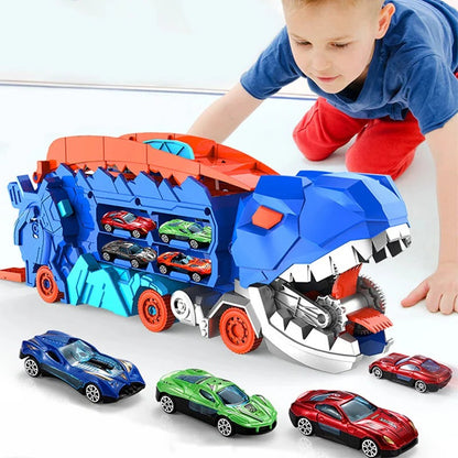 Belro Dinosaur Car Play Truck toy with colorful dinosaur figures and truck design for kids' imaginative play.