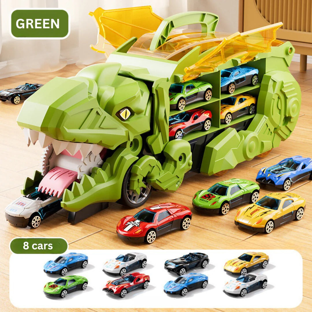 Belro Dinosaur Car Play Truck toy featuring colorful dinosaur figures and a sturdy plastic construction for children's play.