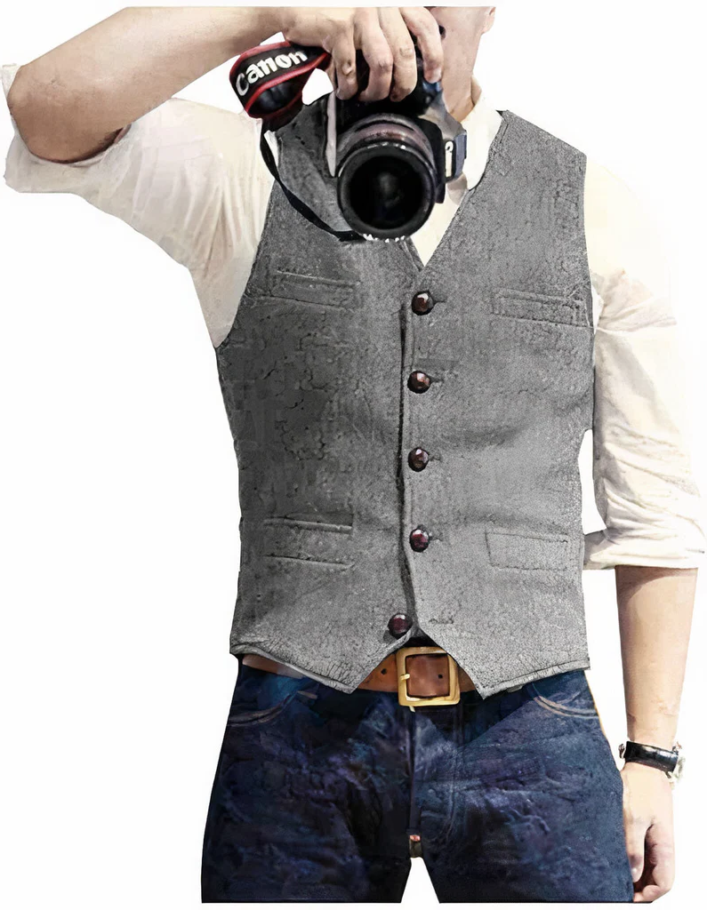 Belro stylish waistcoat showcasing a modern, fashionable vest with detailed stitching, perfect for contemporary clothing style.