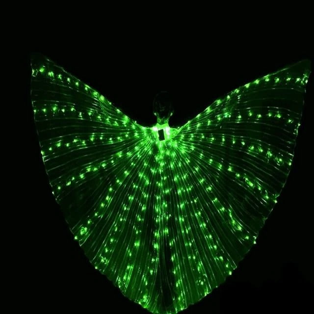 Belro LED fluorescent butterfly wings lighting fixture with colorful illuminated wings for decorative electronic lighting.
