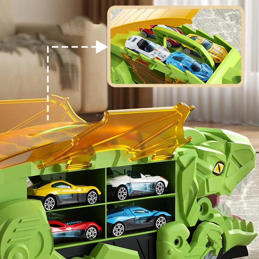 Belro Dinosaur Car Play Truck toy featuring colorful dinosaur figures and a sturdy toy truck for kids' imaginative play.