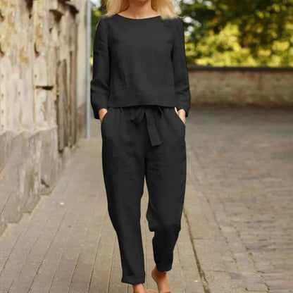 Belro stylish two-piece sleepwear set featuring a relaxed fit, soft fabric, and coordinated top and bottoms for comfortable nightwear.