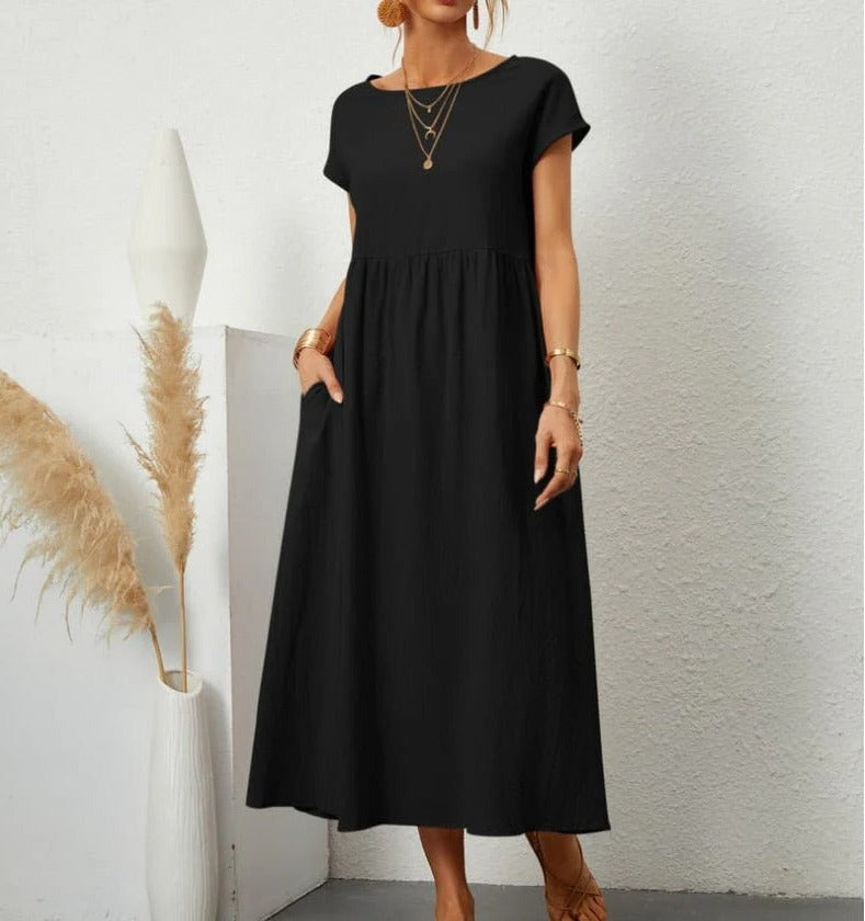 Belro stylish summer dress with sleeveless design, lightweight fabric, and floral pattern perfect for warm weather.