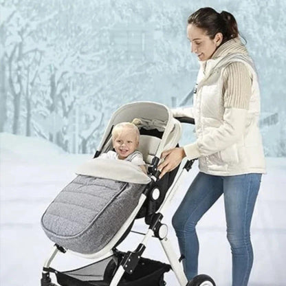 Belro Universal Baby Stroller Footmuff in soft, warm fabric, designed for outdoor use to keep infants cozy in stroller.
