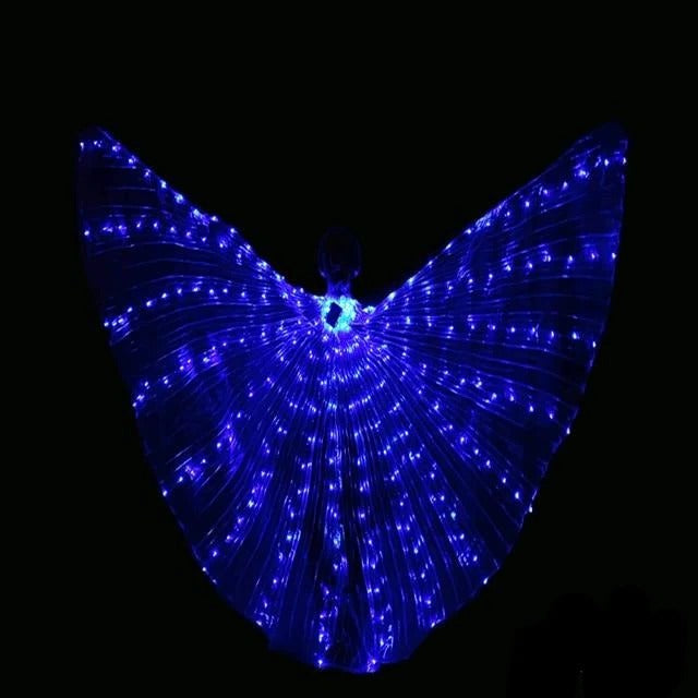 Belro LED fluorescent butterfly wings lighting device with vibrant, glowing LED lights and detailed butterfly wing design.