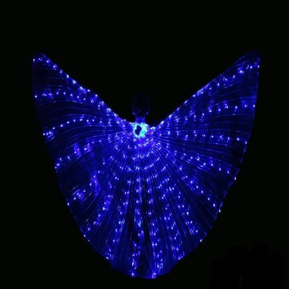 Belro LED fluorescent butterfly wings lighting device with vibrant, glowing LED lights and detailed butterfly wing design.