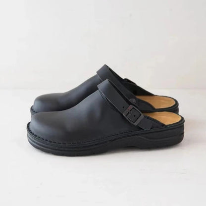 Belro men's leather slippers showing a classic slip-on design with soft leather uppers and comfortable soles.