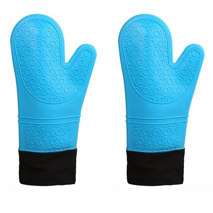 Belro heat-resistant oven gloves shown with textured grip and bright yellow accents, designed for safe handling in the kitchen.