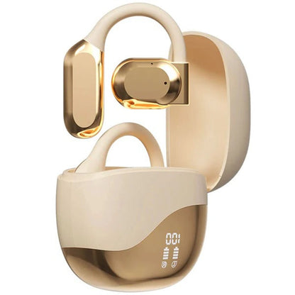 Belro Smart Translation Earbuds in black, with compact charging case and in-ear design for real-time language translation.