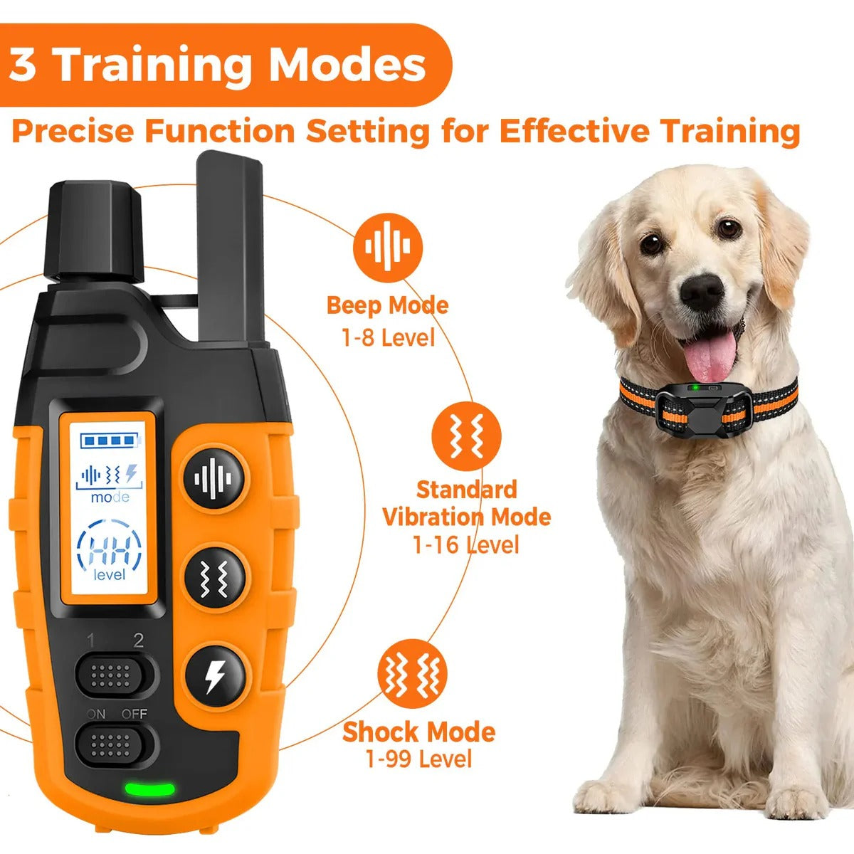 Belro remote dog training e-collar with adjustable strap and control unit for effective pet training.