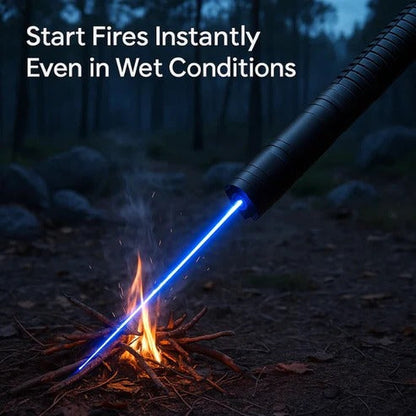 Belro tactical laser torch flashlight with adjustable focus and bright LED lighting, designed for outdoor and tactical use.
