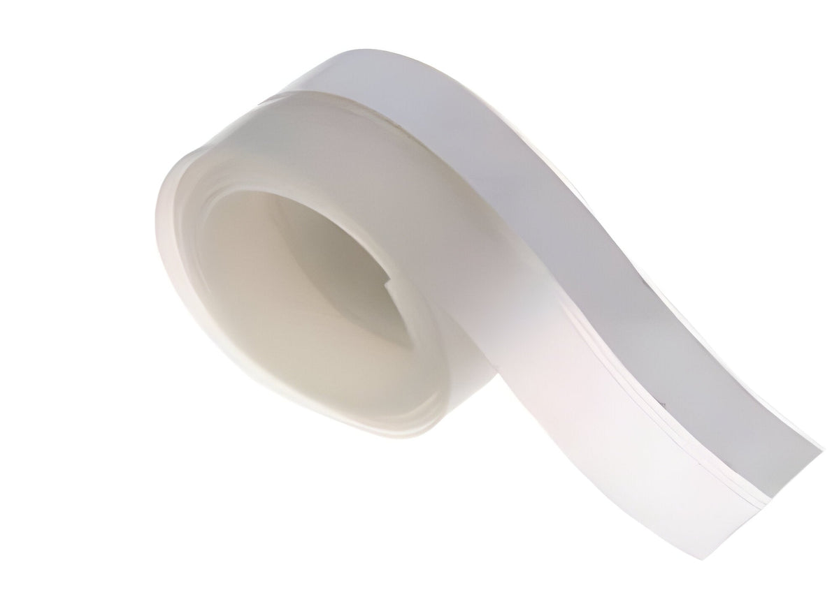 Belro self-adhesive door seal strip for soundproofing and insulation, shown attached to door edge for easy installation.