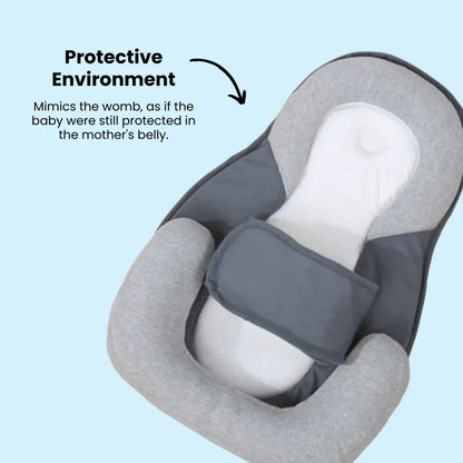 Belro anti-spit-up infant pillow with soft fabric and ergonomic design, ideal for comfortable baby sleep and feeding support