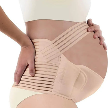 Belro pregnancy support belt, adjustable maternity belt for added comfort and support during pregnancy, shown in a neutral color.