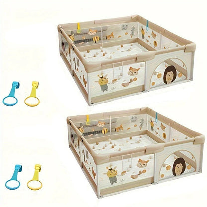 Belro baby playpen, safety enclosure for infants, with colorful panels and sturdy frame, designed for secure play and supervision.