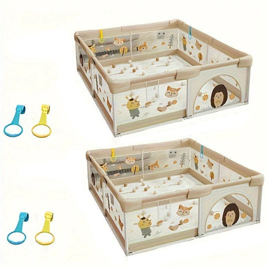 Belro baby playpen, safety enclosure for infants, with colorful panels and sturdy frame, designed for secure play and supervision.