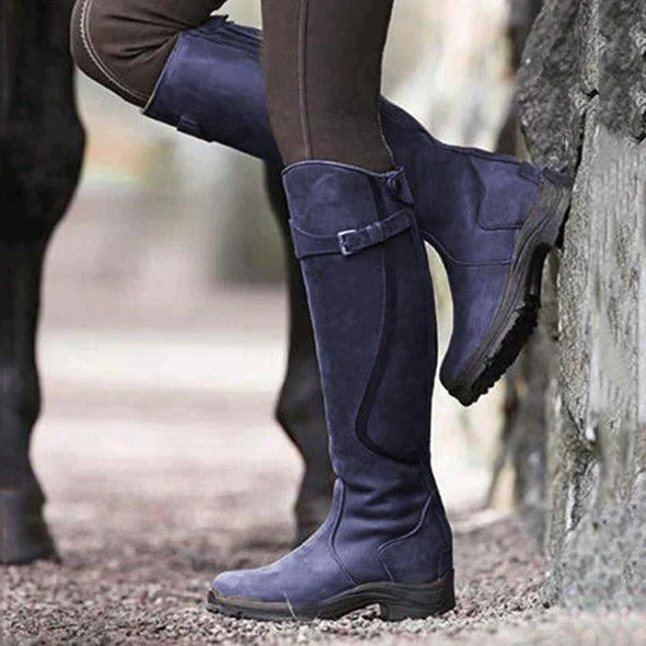 Belro waterproof women's boots with sturdy soles and sleek design, ideal for rainy weather and outdoor wear.