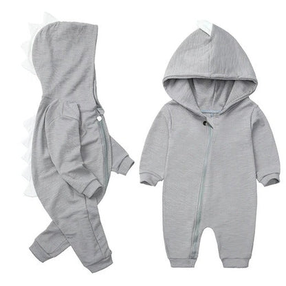 Belro dinosaur baby onesie, cozy sleepwear for infants featuring colorful dinosaur print and soft fabric.