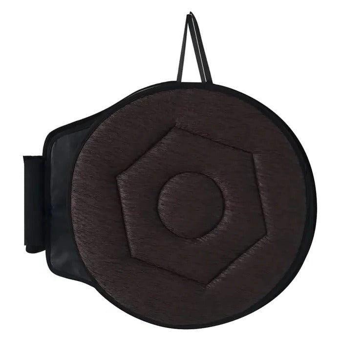Belro 360 rotating seat cushion with pivot disc pad, ergonomic support for back comfort, used on chairs for mobility and posture.