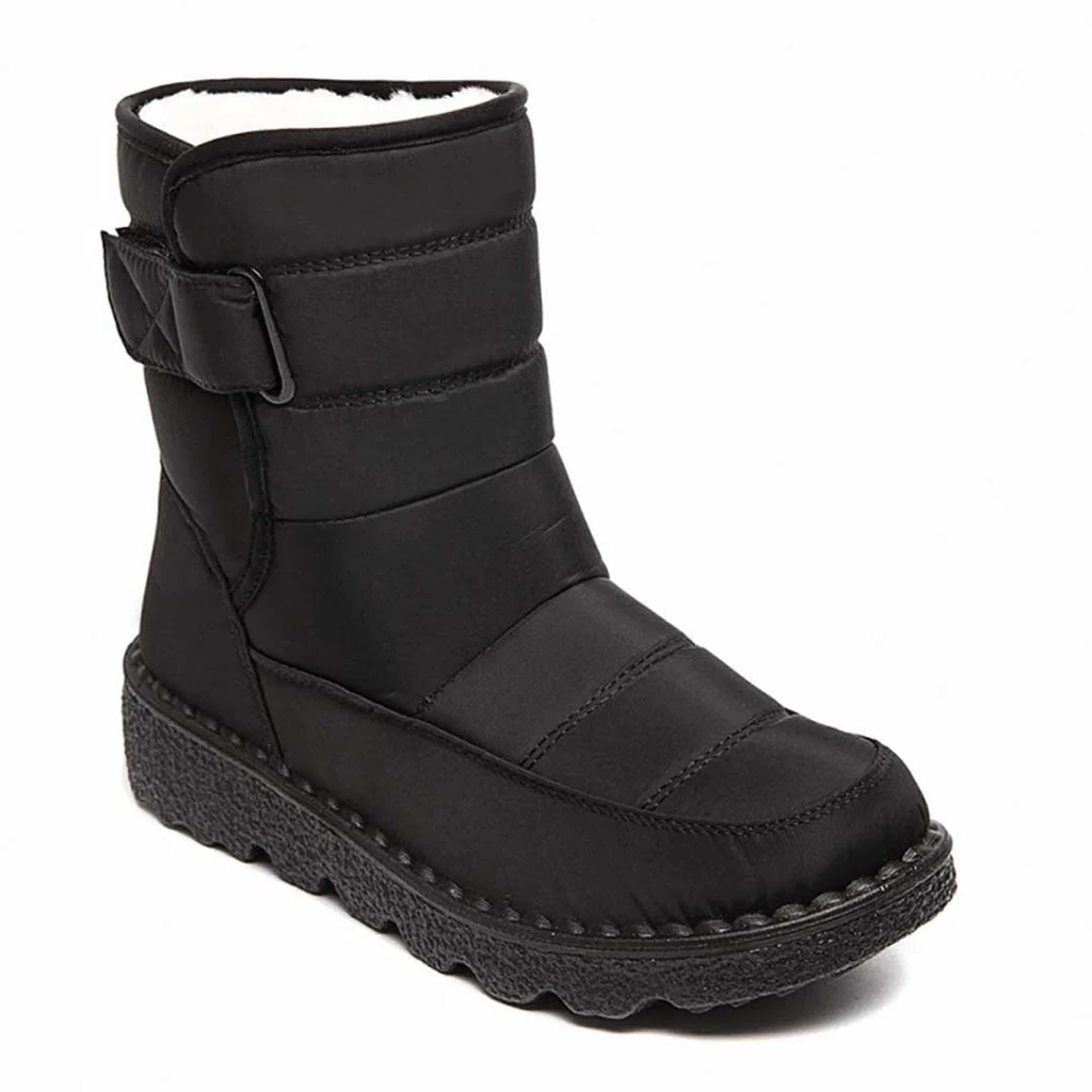 Belro women's waterproof winter snow boots with non-slip soles and warm lining, suitable for cold, snowy weather.