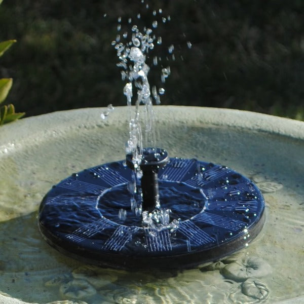 Belro solar water fountain for garden, eco-friendly outdoor garden decor with flowing water feature, ideal for garden lovers.