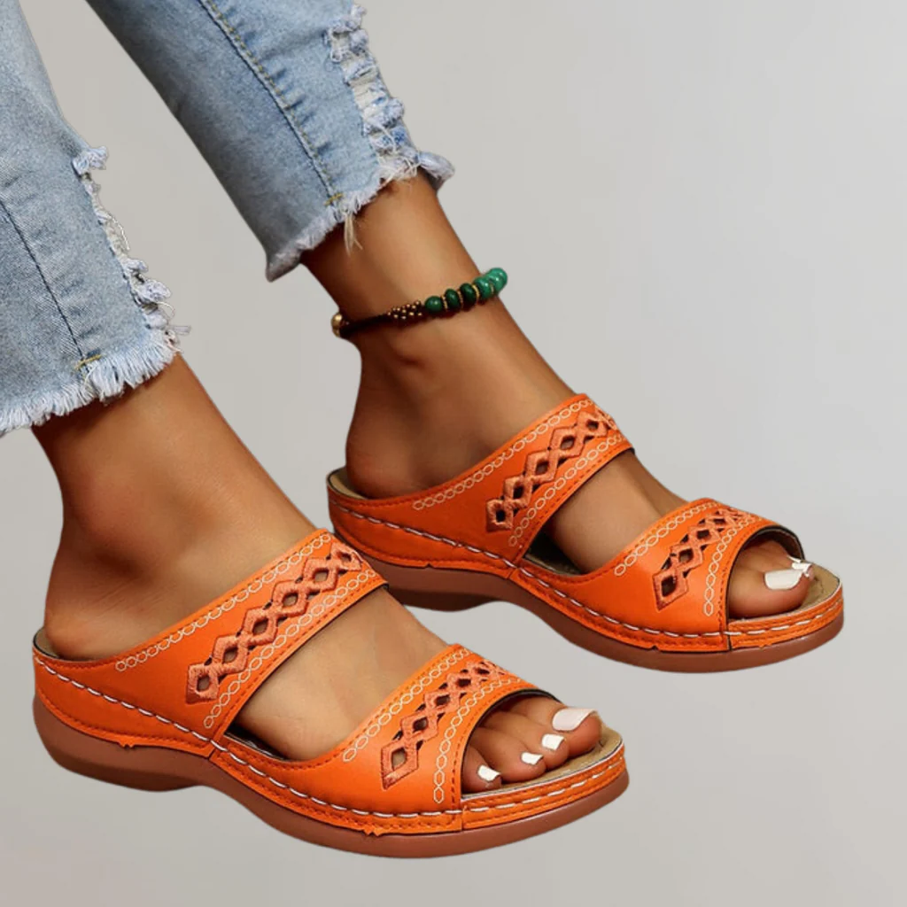 Belro women's orthopaedic sandals with cushioned straps and supportive soles, perfect for summer comfort.