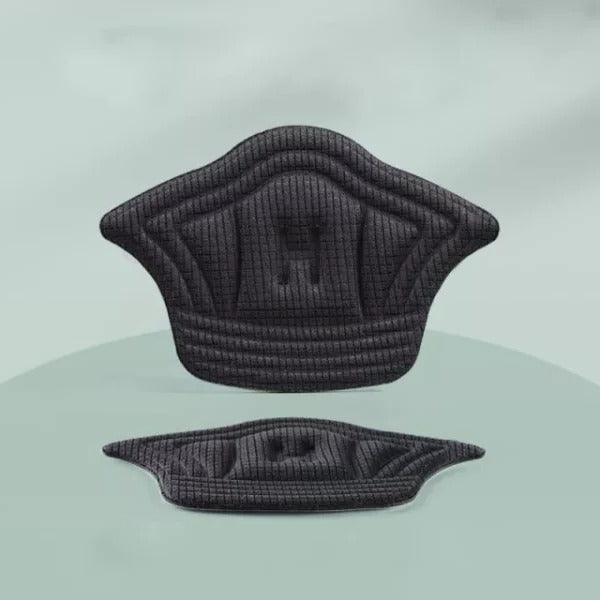 Belro heel grips for shoes provide cushioning and comfort, shown attached inside a pair of footwear for better fit and heel protection.