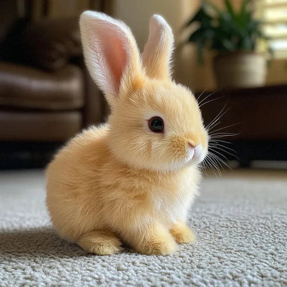 Belro Bunny Toy for pets, soft plush material with colorful design, perfect for cats and small animals.