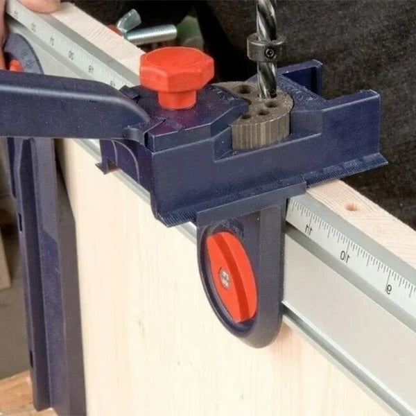 Belro Dowel Drill Guide for hand tools, showcasing a durable guide used for accurate dowel hole drilling in woodworking projects.