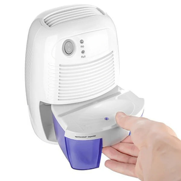 Belro portable mini dehumidifier for basement, garage, and crawl space, compact home appliance reducing humidity effectively