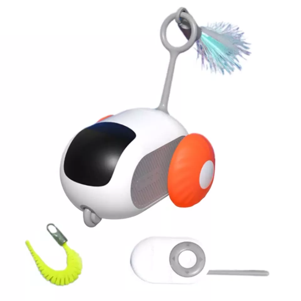 Belro Smart Pet Sports Car Toy for cats, remote control interactive toy with USB charging, designed for feline play and entertainment.
