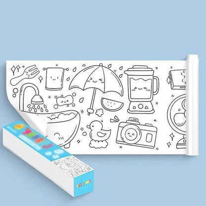 Children's Drawing Roll clothing by Belro, featuring colorful fabric with playful patterns suitable for kids' creative outfits.
