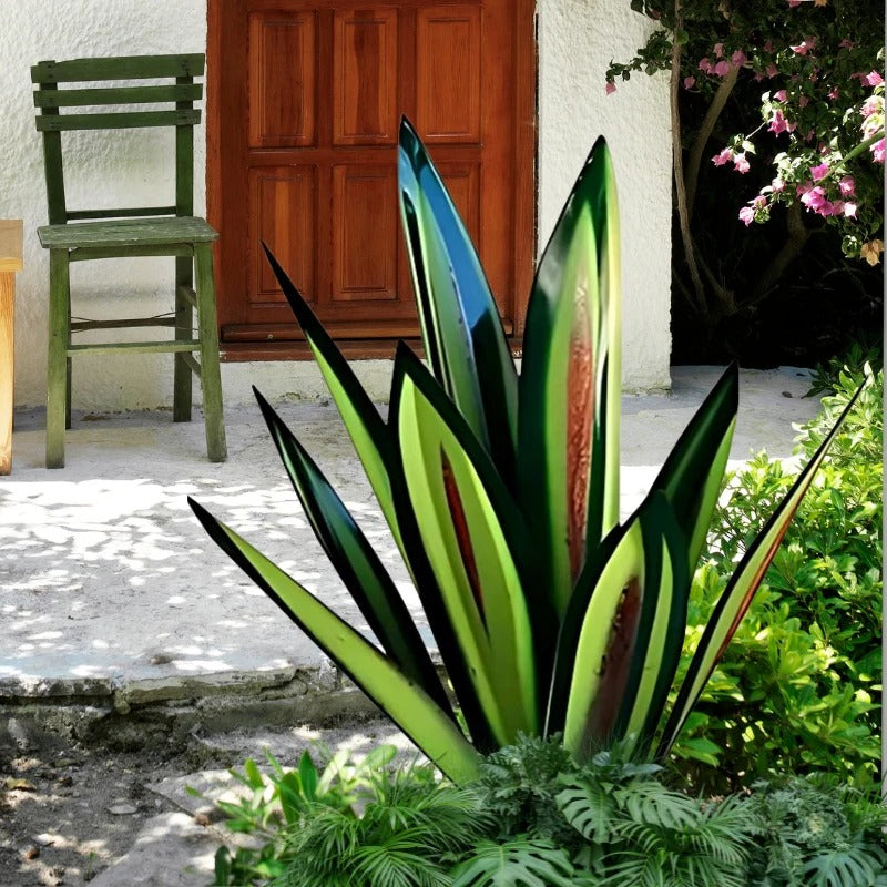 Belro Agave Americana metal decorative plant for home and garden decor, featuring detailed, artistic metal craftsmanship.