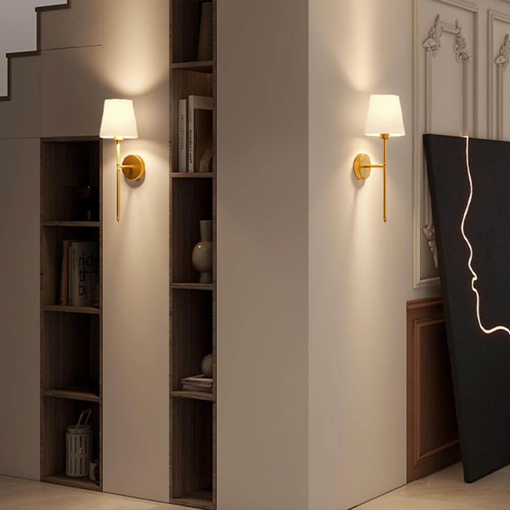 Belro wireless fabric wall lights set of 2 with included bulbs, outdoor home and garden decor, modern lighting fixture