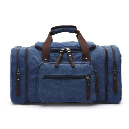 Belro large capacity canvas travel bag with sturdy handles, ideal for duffel bag travel and outdoor adventures.