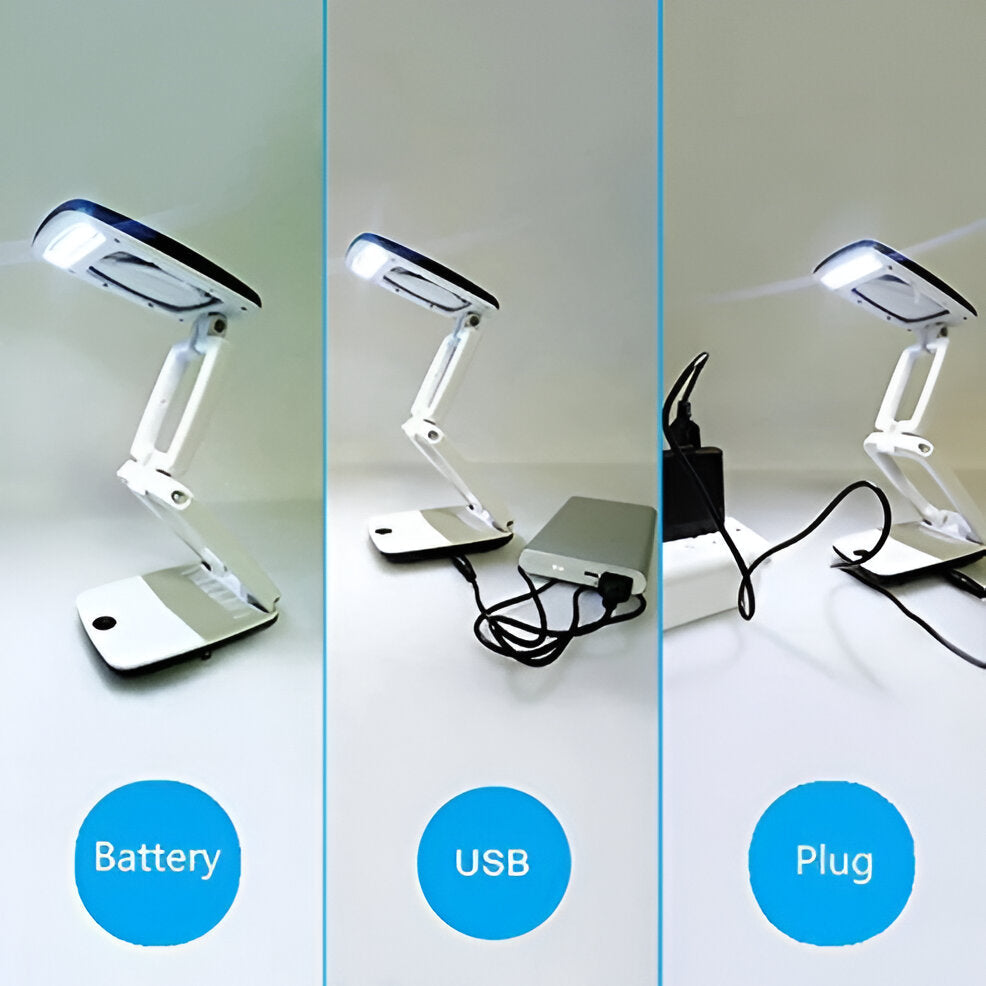 Belro full-page floor magnifying lamp for outdoor home and garden use, with adjustable arm and bright LED lighting.