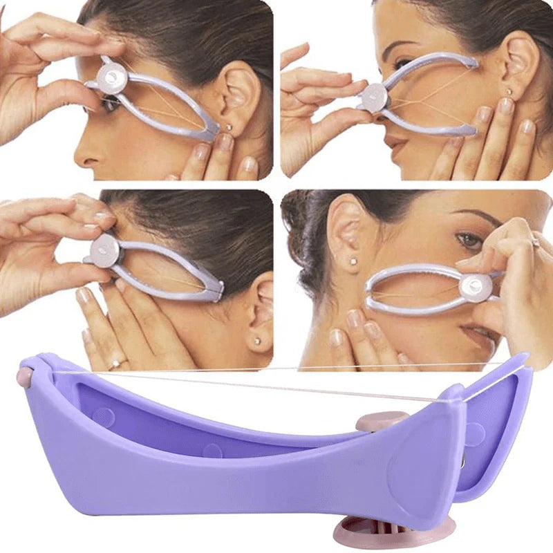 Belro Pro Facial Hair Threader for precise hair removal, featuring a compact design and easy-to-use threading tool.