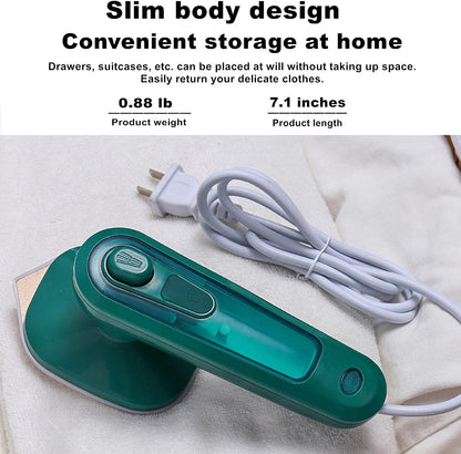 Belro Compact Steam Iron for home and outdoor use, featuring a sleek design and steam control buttons in a modern setting