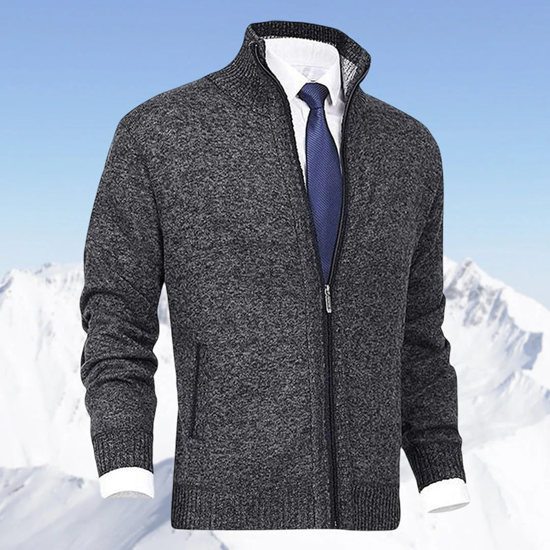 Belro men's stylish zip-up vest featuring a sleek design and comfortable fit, showcased in a close-up image.