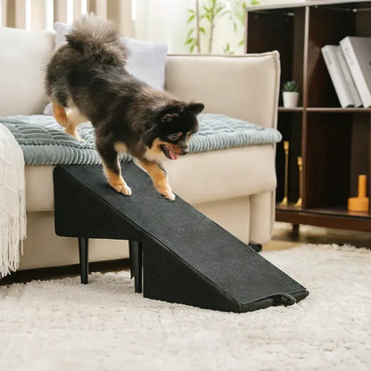 Belro 2-in-1 convertible dog ramp and step stool for pets, shown in a neutral setting, designed for easy access and comfort.